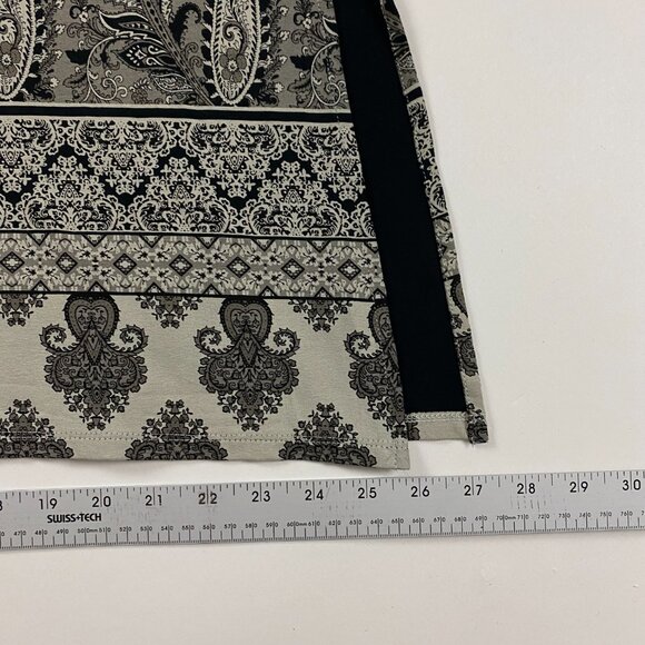 NWOT J. Jill Wearever Collection Long Sleeve Paisley Border Tunic Top Blouse M - Picture 16 of 16